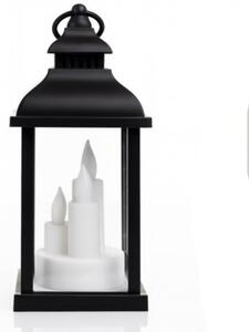 Lampion dekoracyjny LED z imitacją świec 10 x 22 cm - LAMP52CZ