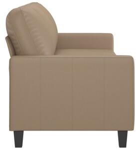 Sofa, 3-osobowa cappuccino, 180 cm, sztuczna skÃ³ra