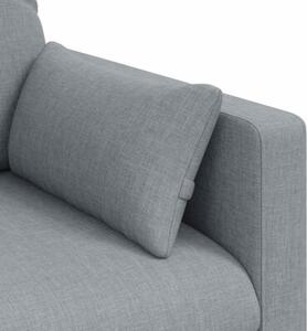 Nowoczesna sofa moduÅowa w kolorze jasnoszarym z ergonomicznym wsparciem