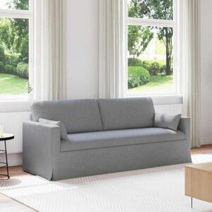 Nowoczesna sofa moduÅowa z metalowÄ ramÄ w jasnoszarym kolorze