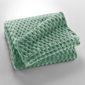 Jasnozielony koc z mikfroflaneli 125x150 cm Mini Frosty – douceur d'intérieur