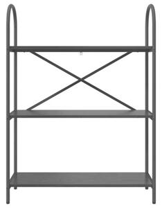 Półka na książki czarny dąb 80 x 30 x 109 cm