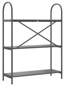 Półka na książki czarny dąb 80 x 30 x 109 cm