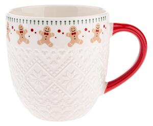 Biały porcelanowy kubek 630 ml Knitting – Dakls