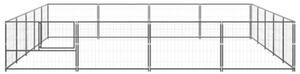 Kojec dla psa, czarny, 20 m², stalowy