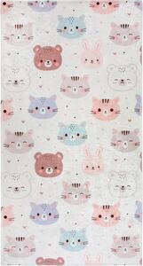 Dywan dziecięcy odpowiedni do prania w kolorze kości słoniowej 160x230 cm Cute Animals – Vitaus