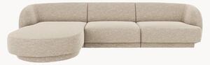 Sofa narożna z szenilu Miley (4-osobowa)