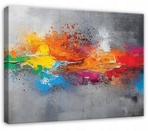 Obraz Na Płótnie Abstrakcja Szary Do Sypialni Salonu 60x40