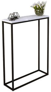 Minimalistyczna konsola czarny + biały połysk E9-N60