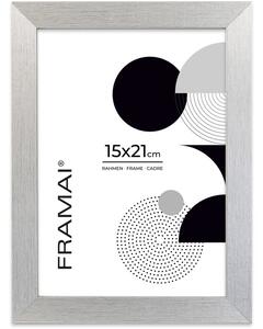 Srebrna ramka na zdjęcia w rozmiarze 15x21 cm FRAMAI®