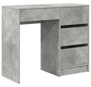 Biurko betonowy szary 90 x 37.5 x 75 cm materiaÅ drewnopochodny
