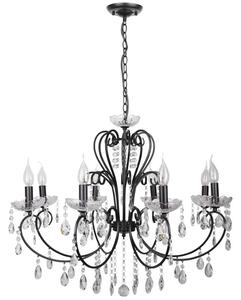Czarna lampa wisząca glamour - 4X K163 K6-W44