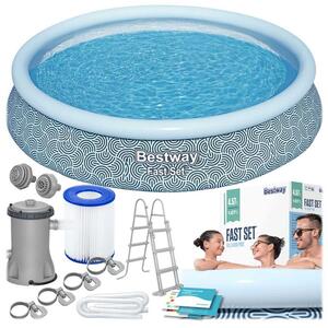 Basen ogrodowy rozporowy Bestway rodzinny dla dzieci 457x107 cm pompa 11w1