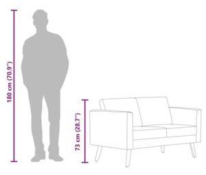 Sofa 2-osobowa, materiaÅowa, ciemnoszara
