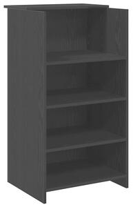Biurko recepcyjne czarne 55x50x103,5 cm drewno klejone