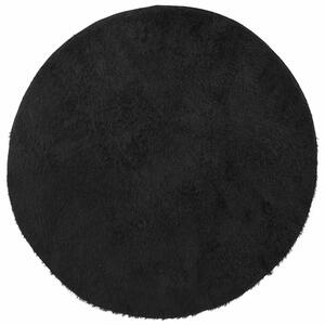 Czarny okrągły dywan 100 cm H8-R92