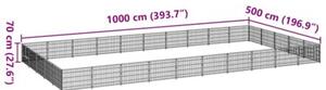 Kojec dla psa, czarny, 50 m², stalowy