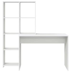 Stylowe biurko z pÃ³Åkami - biaÅe, nowoczesny design do domowego biura