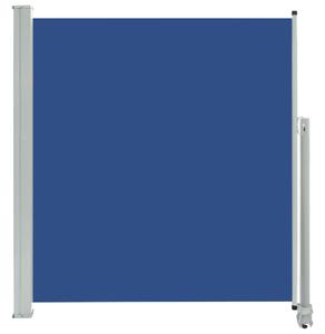 Zwijana markiza boczna na patio, 140 x 300 cm, niebieska