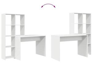 Stylowe biurko z pÃ³Åkami - biaÅe, nowoczesny design do domowego biura