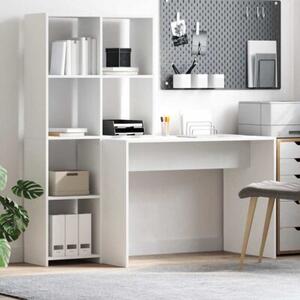 Stylowe biurko z pÃ³Åkami - biaÅe, nowoczesny design do domowego biura