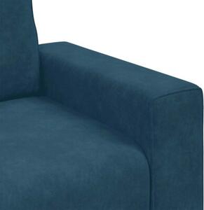 Sofa fotel niebieski 100x77x82 cm aksamit