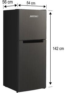 Lodówka MPM-216-CF-26 No Frost 142cm Ciemny inox