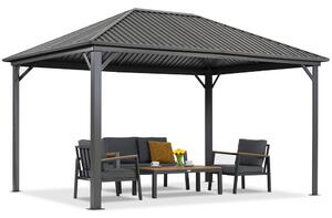 Metalowa altana Sardynia 3x4 Garden Point antracyt