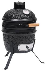 Czarny ceramiczny grill z funkcją wędzenia G9-K47