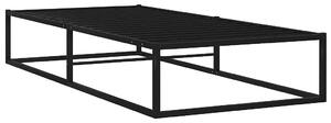 Czarne Metalowe Łózko W Stylu Industrialnym 100X200 Cm D3-A17