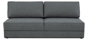 Ciemnoszara rozkładana sofa ze schowkiem 202 cm Dora – Scandic