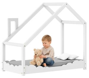Drewniane łóżko dziecięce domek W7-W94