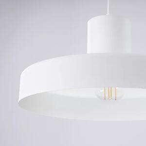 Biała loftowa lampa wisząca z okrągłym kloszem A8-Z78