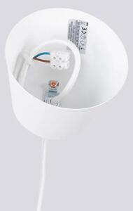 Biała loftowa lampa wisząca z okrągłym kloszem A8-Z78