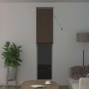 Żaluzja wenecka pvc ciemnobrązowa 213 x 40 cm z drążkiem obrotowym i klipsem bezpieczeństwa