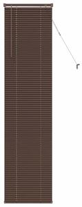 Żaluzja wenecka pvc ciemnobrązowa 213 x 40 cm z drążkiem obrotowym i klipsem bezpieczeństwa