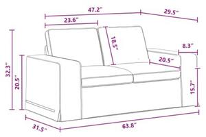 Nowoczesna moduÅowa kanapa w ciemnoszarym kolorze z ergonomicznÄ poduszkÄ siedziska