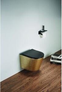 Miska WC wisząca Corciano Optimo Pro Gold Złota Struktura / Matowy Czarny 49x37x36 cm