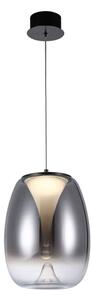 Lampa wisząca LED 15W Azzardo Pamela AZ5826 czarna/chrom – nowoczesne oświetlenie do salonu i jadalni