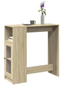 Stolik barowy z przegrodami, dąb sonoma, 101x40x103,5 cm