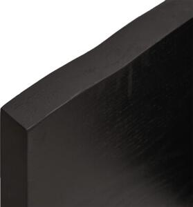 Półka, ciemnobrązowa, 40x40x(2-4) cm, wykończone drewno dębowe