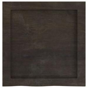 Półka, ciemnobrązowa, 40x40x(2-4) cm, wykończone drewno dębowe