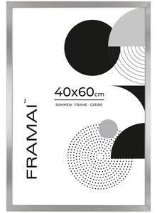 Srebrna ramka na zdjęcia w rozmiarze 40x60 cm FRAMAI®