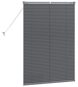 Nowoczesne żaluzje weneckie ciemnoszare z aluminium 130 x 85 cm