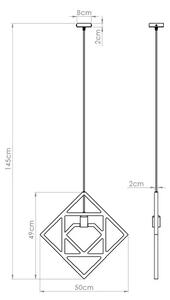 Drewniana skandynawska lampa wisząca K1-E66