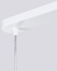 Biała wisząca lampa na listwie C0-B34