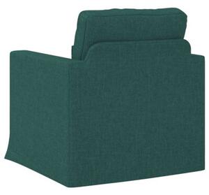 Nowoczesna sofa moduÅowa w ciemnej zieleni z metalowÄ ramÄ