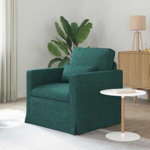 Nowoczesna sofa moduÅowa w ciemnej zieleni z metalowÄ ramÄ