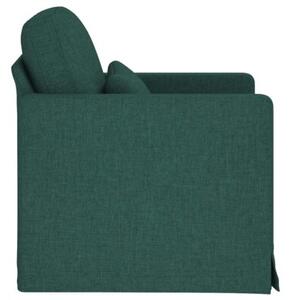 Nowoczesna sofa moduÅowa w ciemnej zieleni z metalowÄ ramÄ