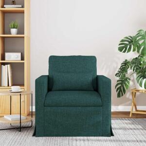 Nowoczesna sofa moduÅowa w ciemnej zieleni z metalowÄ ramÄ
